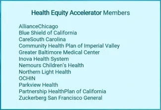 Leadership Alliance Health Equity Accelerator Members Leadership Alliance Health Equity Accelerator Members
